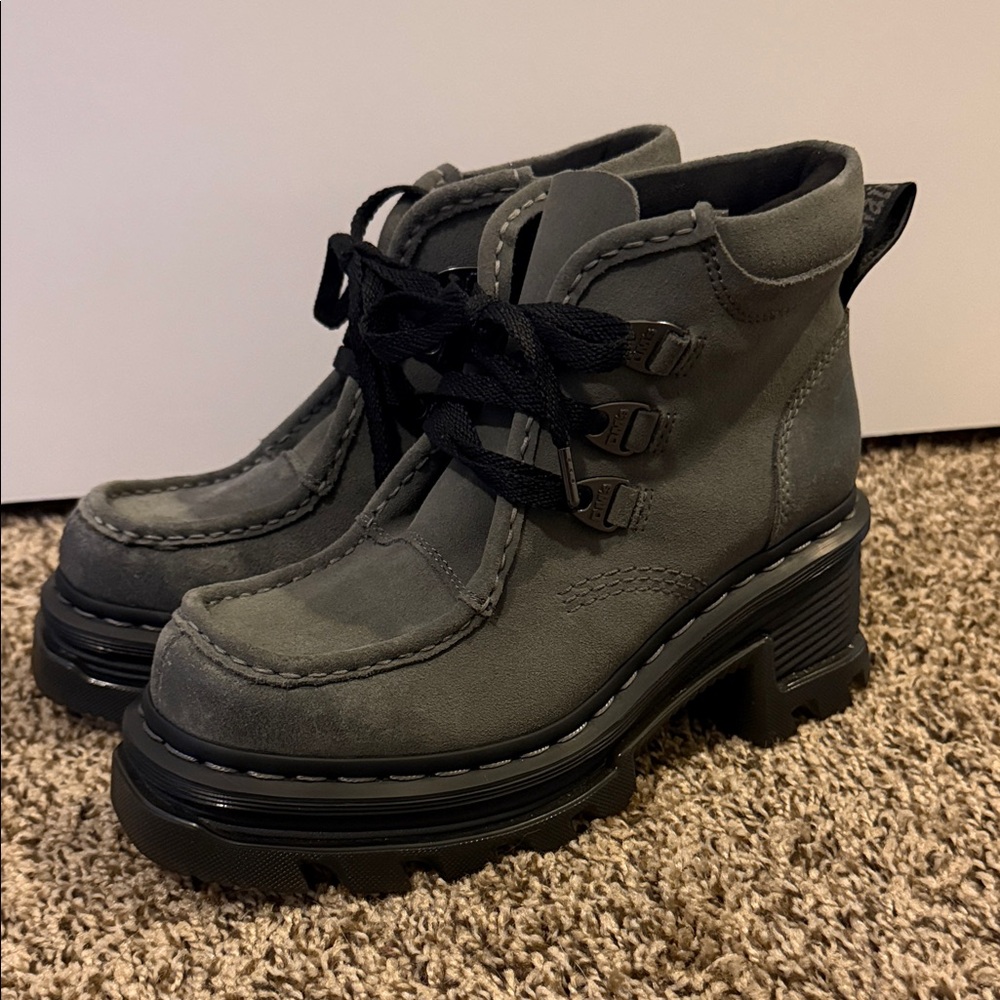 Dr. Martens Corran 3-eyed Suede Heeled Boots